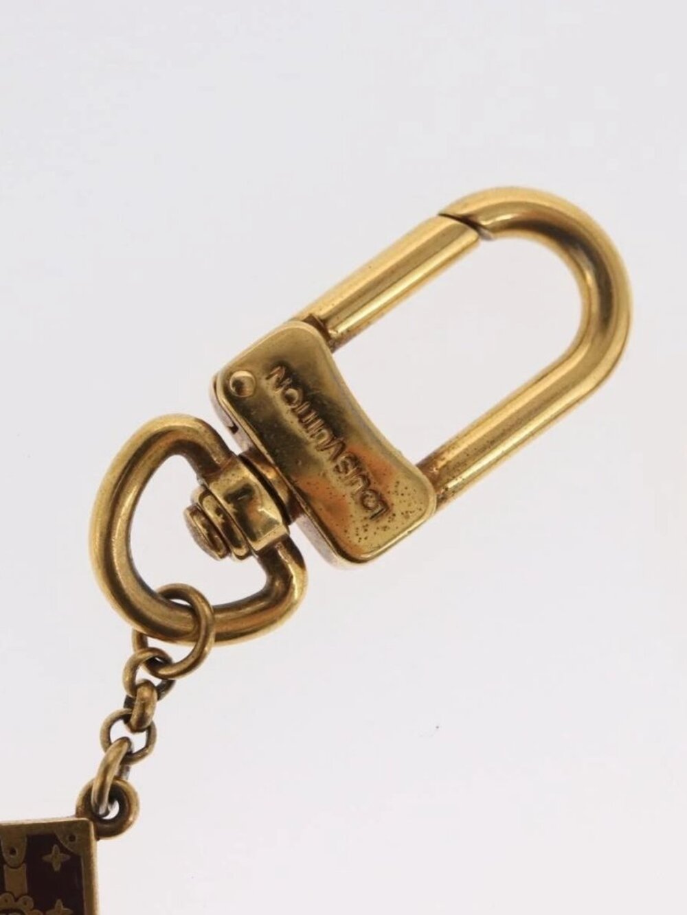 LOUIS VUITTON Porte Cles Chainne Mar Bag Charm metal Gold M66459 LV Auth 169134 - Picture 8 of 15
